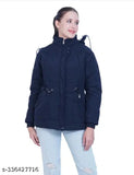 Women's solid nylon Winter 2023 Huddie jacket, available in sizes S-XL. Solid design for a chic winter look