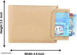 Cream leather wallet, regular size, 7 card slots - high-quality bi-fold men's accessory from The Brand Company, India
