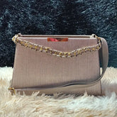 Embroidered striped PU sling bag for women with 3 compartments, perfect for everyday essentials