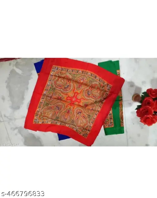 Cotton printed net scarves for women & girls, vibrant styles from India