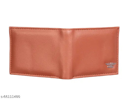 Stylish faux leather wallet for boys, solid color design, ideal accessory for men and boys, Made in India