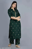 Rayon printed fabric Palazzo set, Indian Kurta with three-quarter sleeves, vibrant Kruti design for women and girls in various sizes