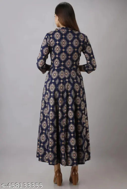 Rayon printed combo 4kaam kurti, short sleeves, knee-length dress with belt. Quality cotton fabric, self-designed and checked after dispatching the order. Indian origin