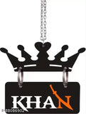 High-quality Indian car hanging with Khan-with-crown design, perfect for car net interiors