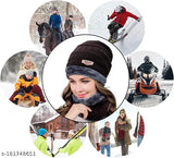 Woolen Indian Winter Cap Set (2 Piece) - Skin-friendly knit beanie & scarf, perfect for outdoor activities & cold weather
