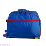 Blue polyester net Indian Riders kids travel suitcase with zoo cartoon animal design, lightweight and waterproof, suitable for boys and girls, 30 L size