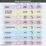 Reversible beige cow print kids comforter, premium Glace cotton, single bed size L90xW60 inches, ideal for all seasons