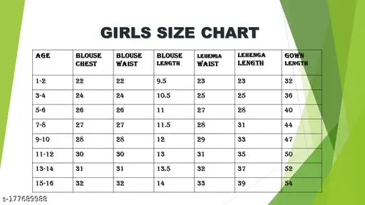 Kids traditional cotton silk lehenga choli for girls with short sleeves, printed pattern and woven design. Stitched net lehenga in 18-16 years sizes from India