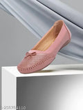 Stylish VLANCO synthetic laser-cut engraved bellies for women & girls, slip-on ballerinas in various sizes, comfortable casual/office wear footwear with lightweight sole for maximum comfort during long hours. Made in India