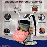 Multicolor, water-resistant Tinytot backpack - durable 20L storage for school/college travel (India)