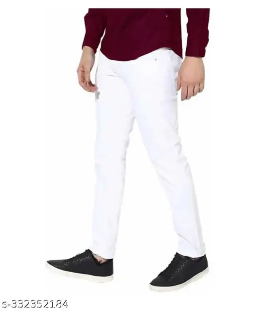 Men's solid denim JENA S jeans, waist sizes 28, 30, 32, 34, 36 (India origin)