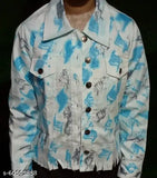 Cotton blend tie dye jacket, fashionable and stylish, women's casual wear, dyed in vibrant patterns (S: bust 34in, length 18in)