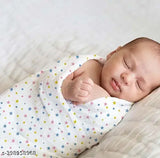 Cotton Aadhava Home Baby Muslin Swaddle 100x100cm pack, ideal for AC room, self-design, breathable quality