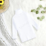 Woolen high neck sweater for babies (0-5 years), solid pattern, winter wear from India