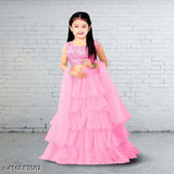 Velvet and satin semi-stitched trendy kids' lehenga choli with embellished solid patterns, sleeveless design, available in various sizes from 6-15 years