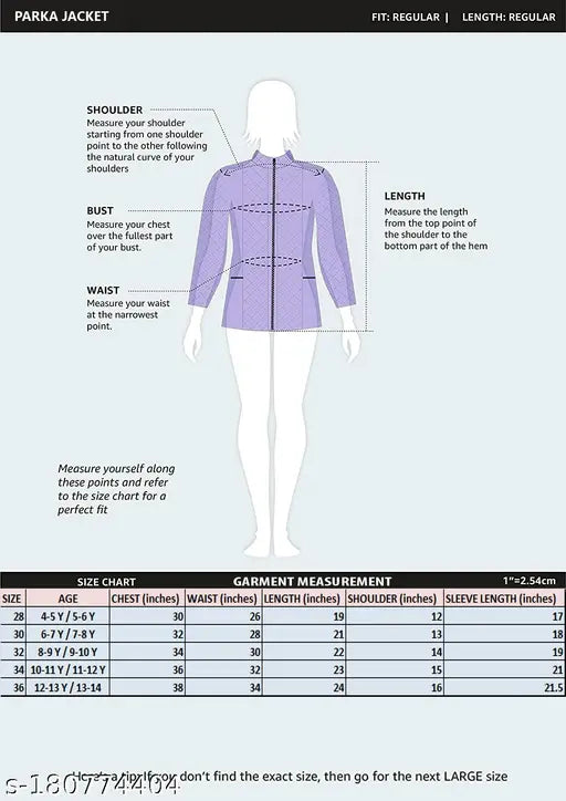 Olive polyester fur parka for girls winter wear, full sleeve solid design