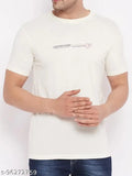 Indian-made Lycos men's cotton half sleeves round neck printed t-shirt, XXL - 50in chest size
