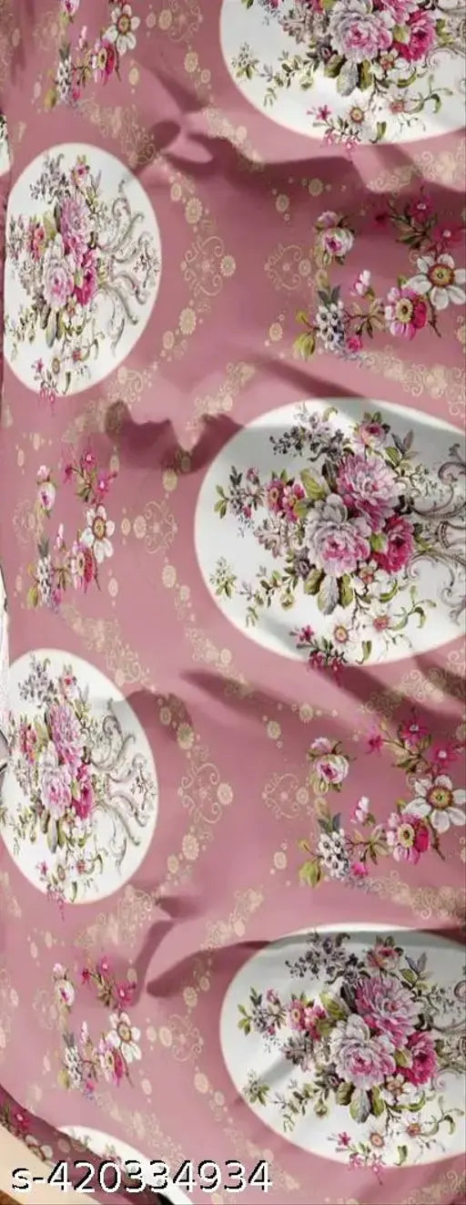 Royal pink floral quilted double bed comforter, 8ft x 7.5ft, cotton, India origin