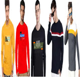 Vosimo Men's Printed Cotton Half Sleeve T-Shirts Pack of 5 - S (36in/25in), XL (42in/28in)