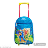 Blue polyester waterproof cricket bag for kids, 30L, 18-inch, Indian Riders CRICKET INDIAN DREAM travel trolley