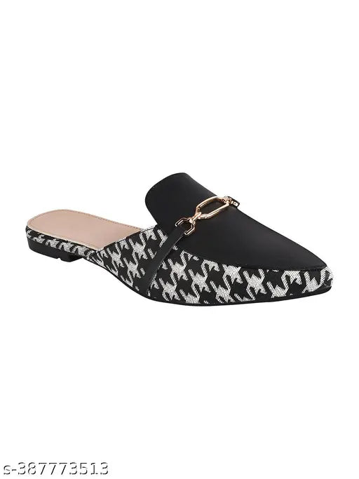 Synthetic bellies mules sandals for women and girls, trendy and comfortable footwear in various sizes, Indian origin