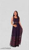 Embroidered georgette kurtaset set with palazzos and dupatta, single or free size, made in India