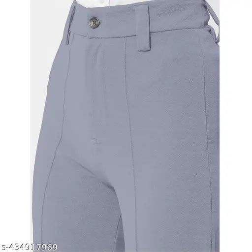 Solid crepe, soft and comfortable Urbane fashion trousers for women. Pack of 2, trendy straight design. Made in India