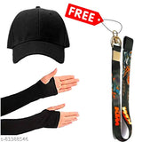 Indian hand-painted unique cap with keychain, stylish and vibrant design