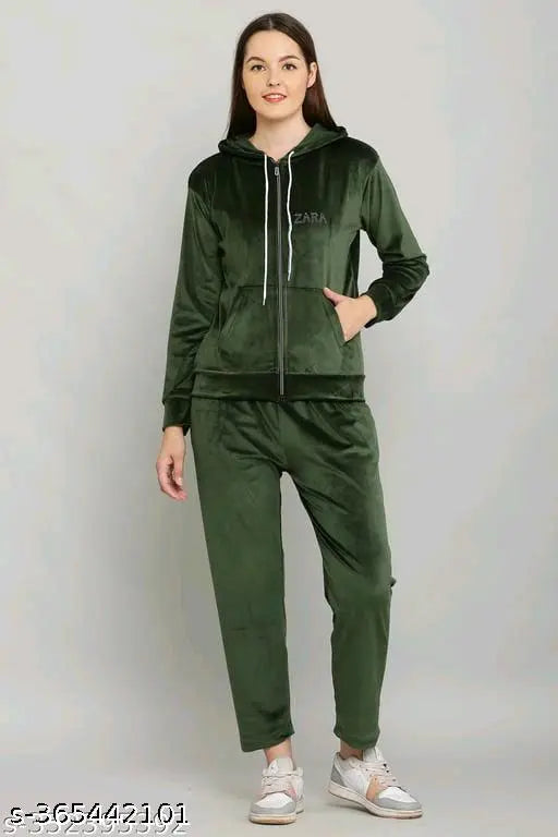 Indian-made velvet top & bottom set with long sleeves, rich textures for fashionable outfits