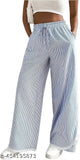 Blue cotton wide-leg lace combo, printed net design, trending fashion combo pack (XXS, S, M, L, XL), premium quality fabric from India
