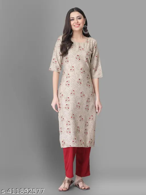 Printed crepe kurta set combo of 2 for women, soft and stylish Indian daily wear in various sizes (S-XXL)
