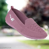 Textured synthetic slip-on ballerinas for women and girls, premium trendy casual belles from India