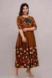 Rayon printed combo Adrika refined kurti, three-quarter sleeves, modern Indian women's fashion for events or daily wear