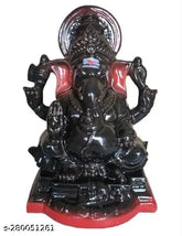 Ceramic Ganesh statue, Lord VINAYAGA idol from India, 12.5cm x 9.5cm x 18.5cm