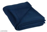 Plain polar fleece, soft travel blanket for hotel, hostel or donation, India-made, ideal for gifting