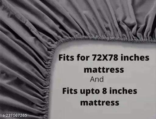 White premium cotton floral print king size fitted bedsheet set, with 2 pillow covers, super soft and luxurious