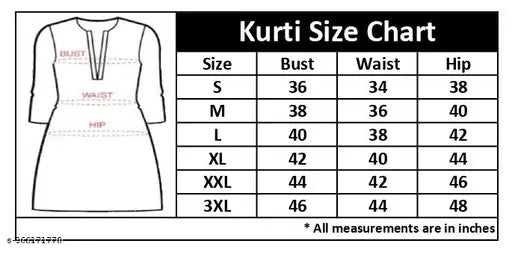 Trendy 100 cotton printed Naira cut kurti for women & girls, three-quarter sleeves, S-XXXL sizes available