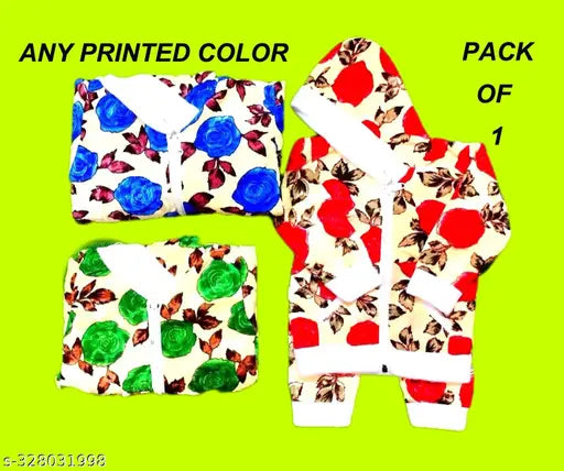 Trending printed velvet baby sweater set (boy & girl), long sleeves, various sizes from 0-12 months, made in India