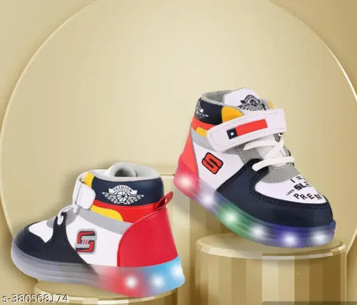 Kids' Iron Man LED light up canvas shoes with memory foam insole and velcro fastening, perfect for outdoor sports running for boys aged 2-5 years old