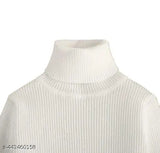 Woolen high neck sweater combo for baby boys and girls, multipack of 3, self-design pattern, sizes from 3-6 months to 10-11 years