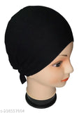 New Design Muslim Women Pure Cotton Hijab Cap Combo Pack of 3 - Solid pattern, one-size fits all, comfortable head wrap for Islamic wear
