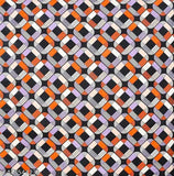 Modern single bed sheet, glace cotton, geometric pattern, fresh look - adult, fitted, superfine quality, summer season, 2 pillow covers included, made in India