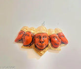 Durable poly resin and marble powder Panchmukhi Hanuman idol for door entrance - Protection from evil eye, home decor gifting