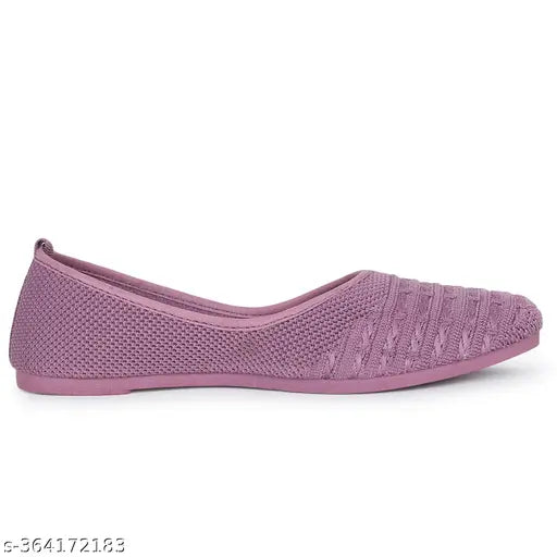 Mesh ankle loop textured boat shoes for girls and women, TROXY Stylish Juttibellyloafer, India origin