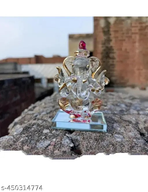 Indian Ganpati Ji/Ganesh Ji religious study table decoration, suitable for car and home