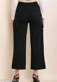 Solid lycra women's trousers from India, fashionable designer trousers for women in sizes S, M, L, XL