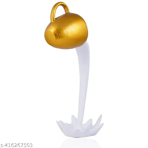 Antique resin floating cup showpiece, captivating home decor for thoughtful gifting, Indian origin
