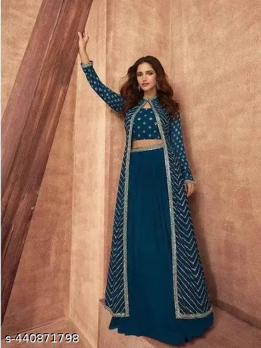 Trendy alluring Indian kurta set, three-quarter sleeves, S-XXXL sizes, vibrant women's fashion wear