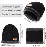 Woolen topa set (Beanie/Skull Cap & Neck Warmer) with faux fur inner side, black. High-quality woolen winter cap and scarf combo for both men and women, suitable for daily activities or work. Fashionable, trending, and easy to carry in outdoor activities. Made in India