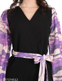 Stylish printed net Lycra jumpsuit, long sleeves, imported cotton-Lycra scuba fabric for party wear